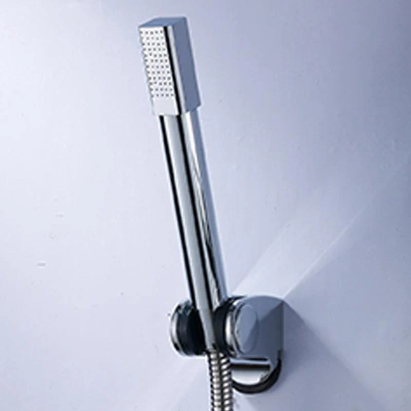 Simple Handheld Shower Head Square 304 Stainless Steel Shower Head -Bathlova