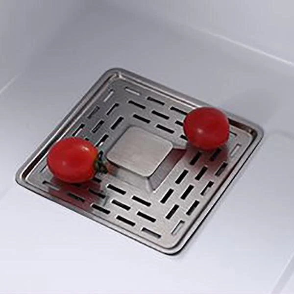 Single Bowl Kitchen Sink Modern Style Quartz Kitchen Sink with Rectangular Shape -Bathlova