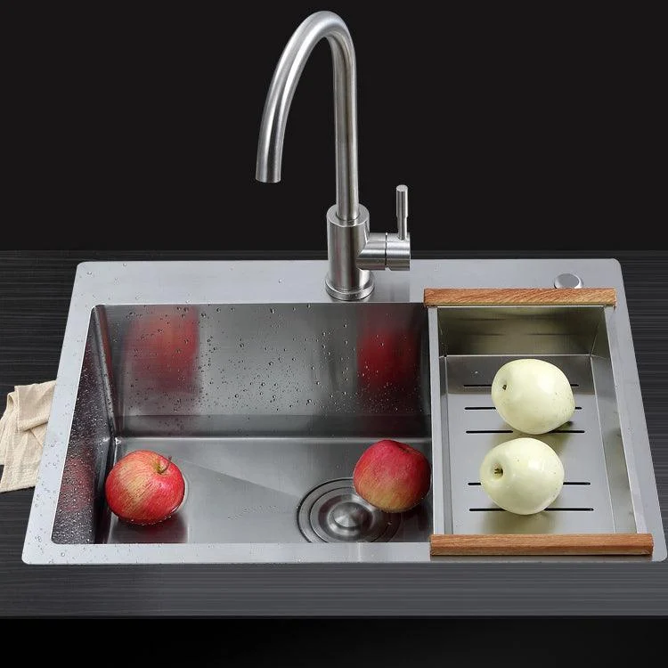 Single Bowl Kitchen Sink Stainless Steel Kitchen Sink(Not Included Tap) -Bathlova