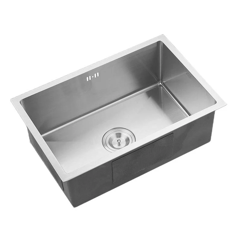 Single Bowl Kitchen Sink Stainless Steel Kitchen Sink with Rectangle Shape -Bathlova