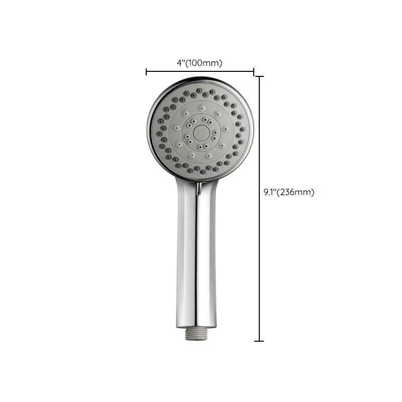 Single Dual Shower Head Square High Arch Shower Head Combo in Chrome -Bathlova