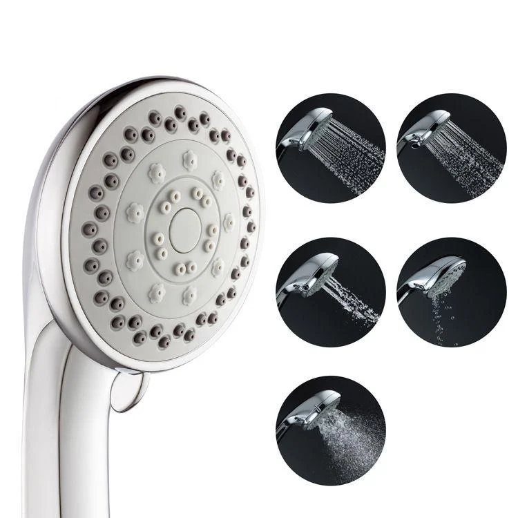 Single Dual Shower Head Square High Arch Shower Head Combo in Chrome -Bathlova