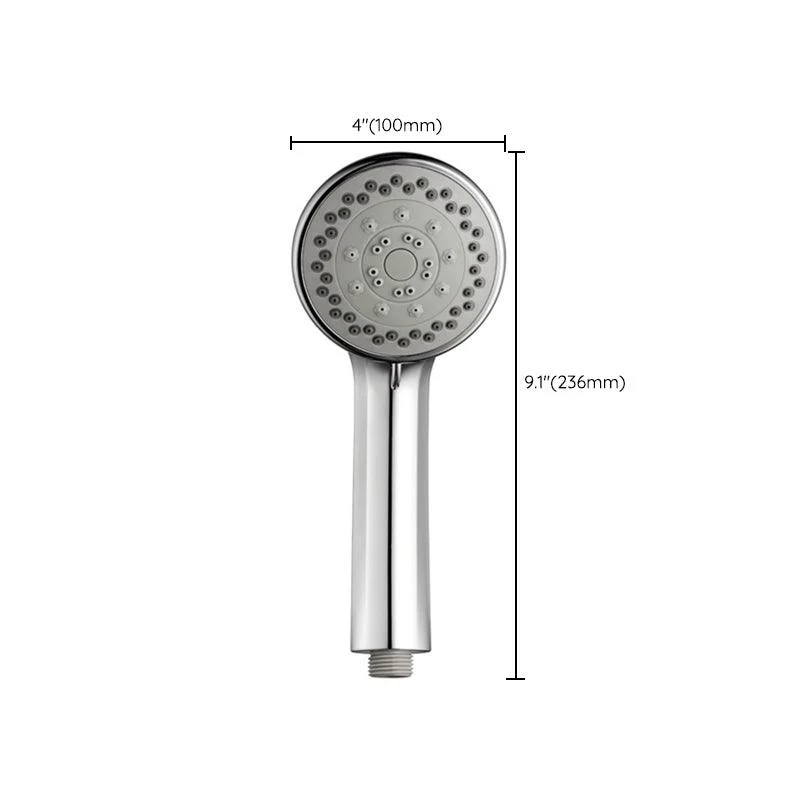 Single Dual Shower Head Square High Arch Shower Head Combo in Chrome -Bathlova