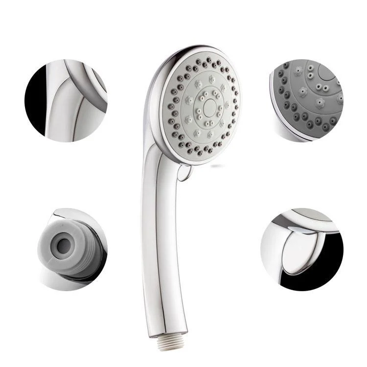 Single Dual Shower Head Square High Arch Shower Head Combo in Chrome -Bathlova