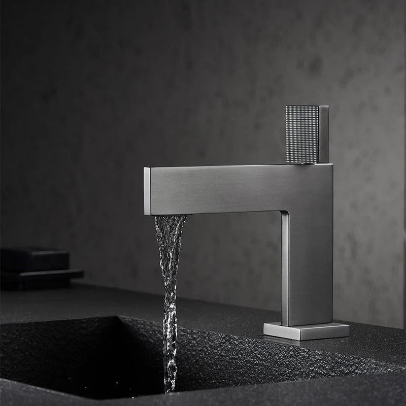 Single Handle Bathroom Vanity Tap Square Luxury Basin Mixer Tap -Bathlova