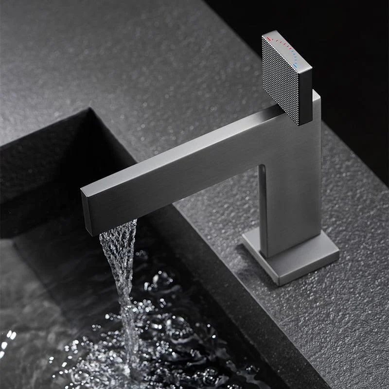 Single Handle Bathroom Vanity Tap Square Luxury Basin Mixer Tap -Bathlova