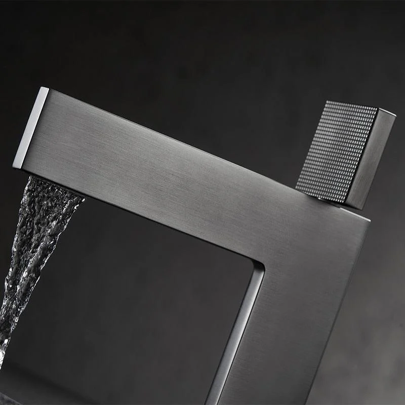 Single Handle Bathroom Vanity Tap Square Luxury Basin Mixer Tap -Bathlova