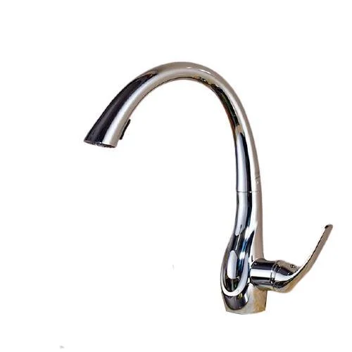 Single Handle Deck Mounted Pull Out Spout Tap -Bathlova