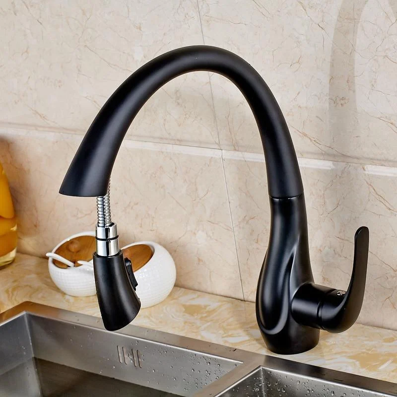 Single Handle Deck Mounted Pull Out Spout Tap -Bathlova