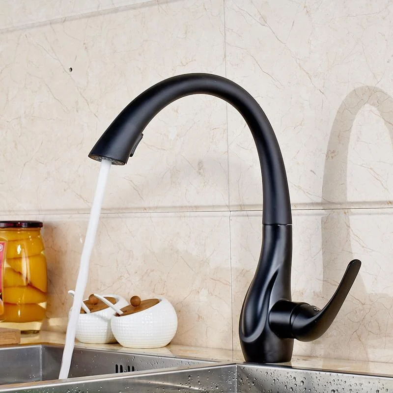 Single Handle Deck Mounted Pull Out Spout Tap -Bathlova