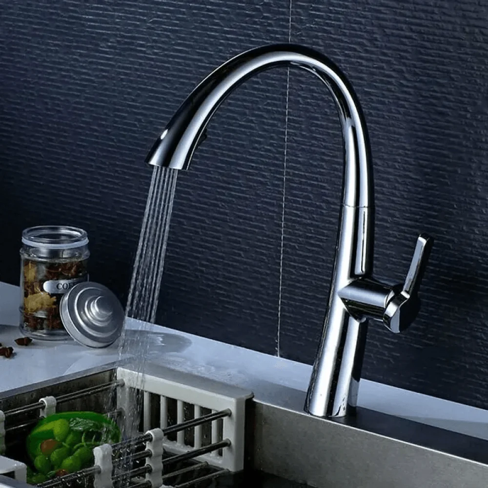 Single Handle Rotatable Kitchen Tap with Dual-Function Spray -Bathlova