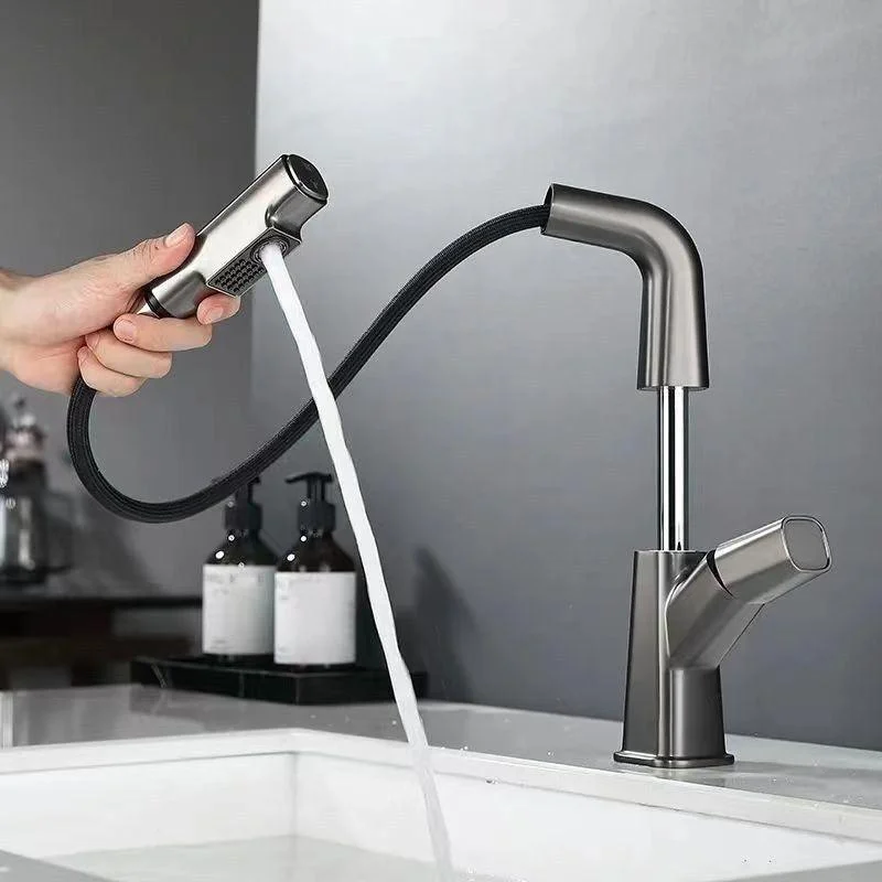 Single Handle Tap Contemporary Style Sink Tap for Bathroom -Bathlova