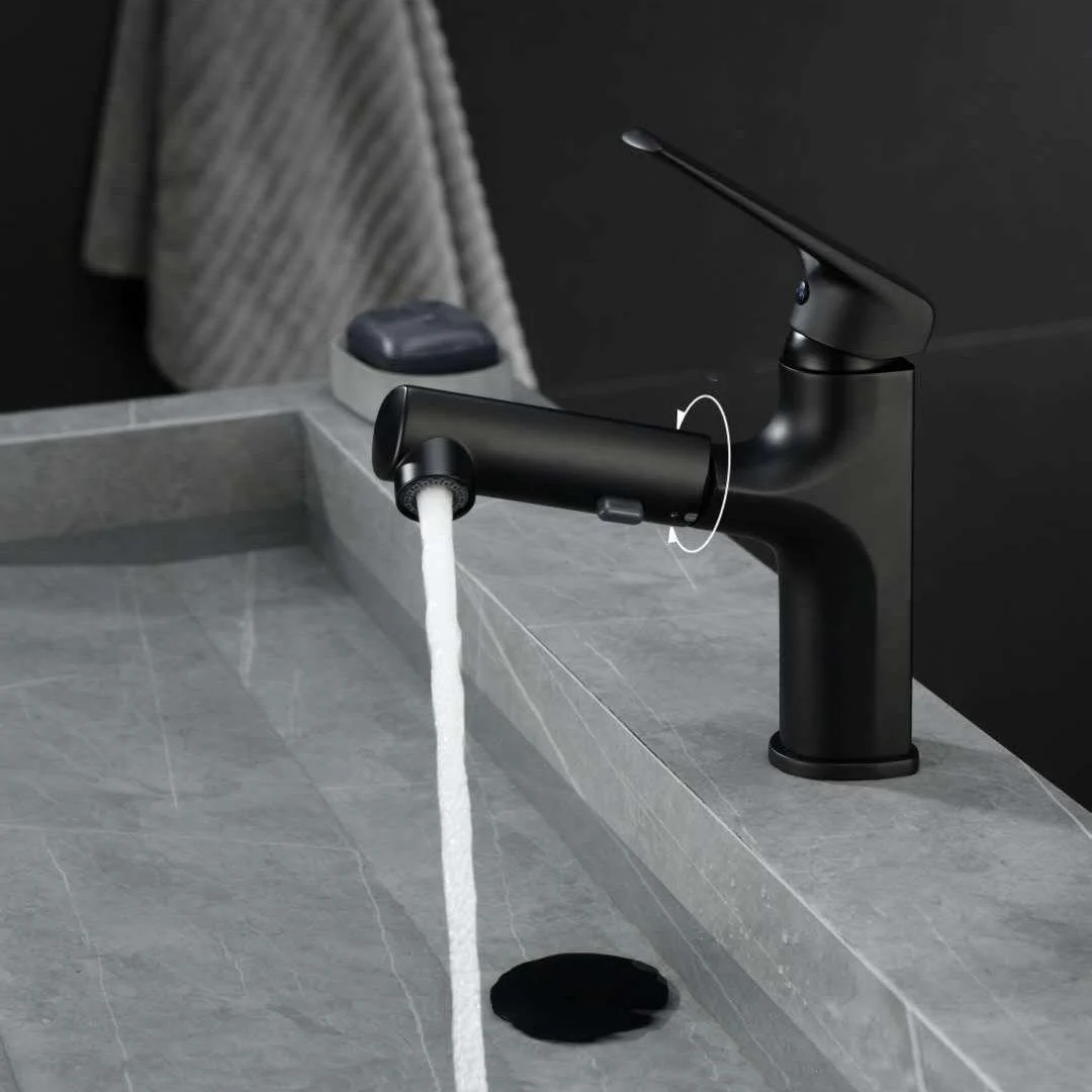 Single Handle Tap Contemporary Vessel Sink Tap with Lever Handle -Bathlova