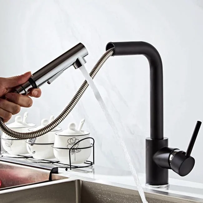 Single Hole 360 Degree Swivel Handle Kitchen Tap -Bathlova