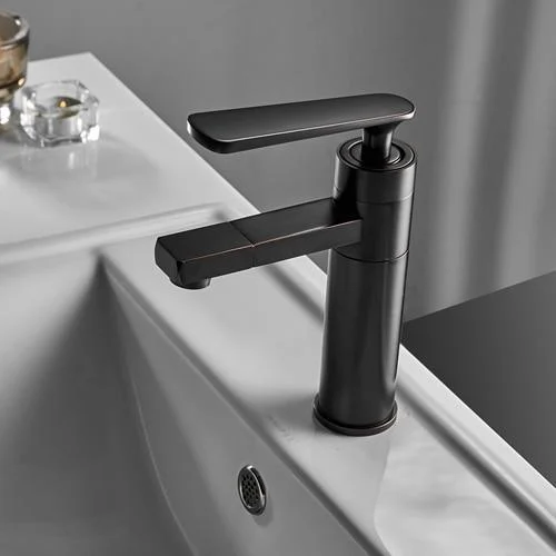 Single Hole Basin Tap Brass Deck Mounted Bathroom Mixer Tap -Bathlova