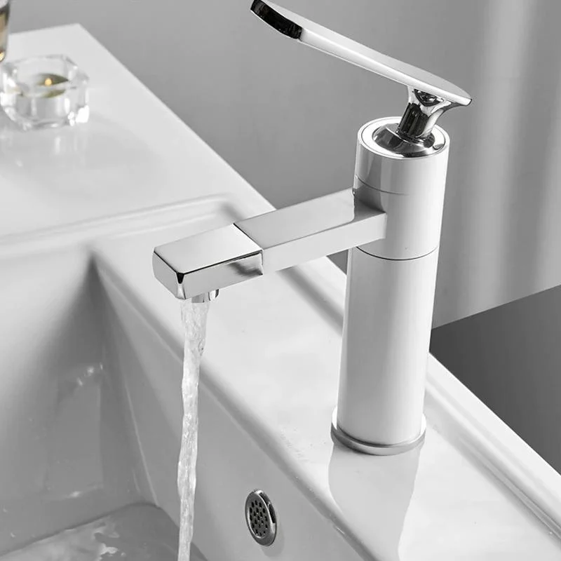 Single Hole Basin Tap Brass Deck Mounted Bathroom Mixer Tap -Bathlova