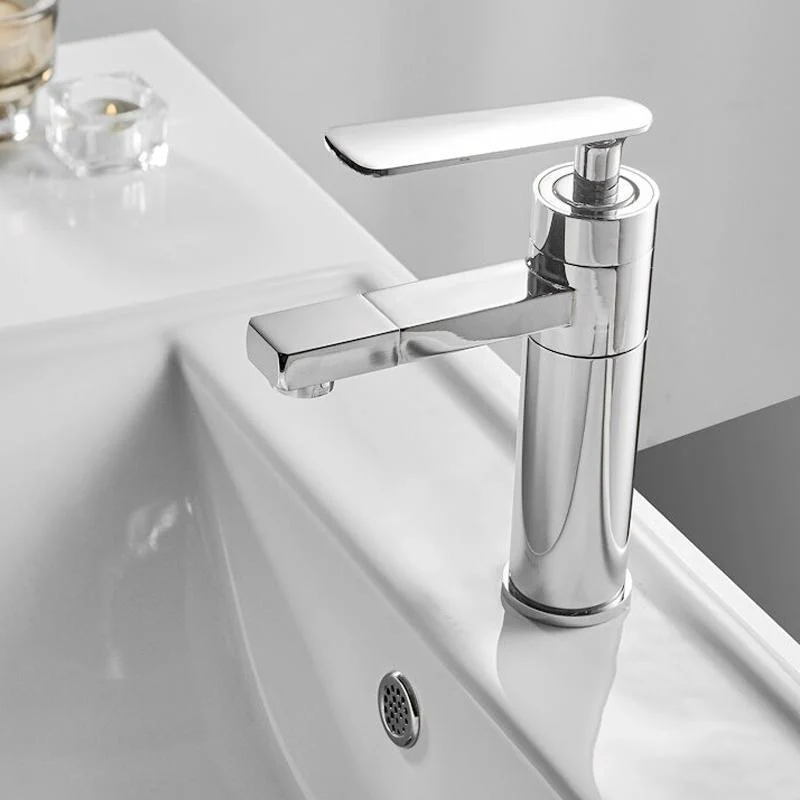 Single Hole Basin Tap Brass Deck Mounted Bathroom Mixer Tap -Bathlova