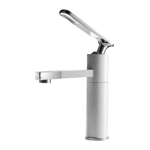 Single Hole Basin Tap Brass Deck Mounted Bathroom Mixer Tap -Bathlova