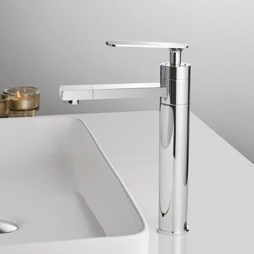 Single Hole Basin Tap Brass Deck Mounted Bathroom Mixer Tap -Bathlova