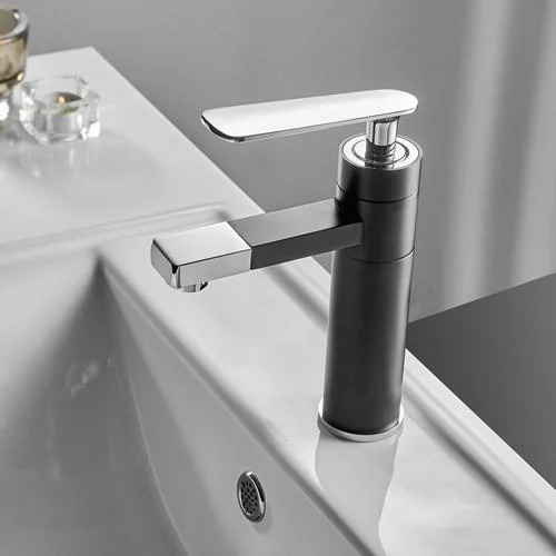 Single Hole Basin Tap Brass Deck Mounted Bathroom Mixer Tap -Bathlova