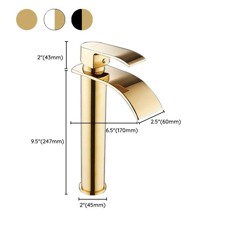 Single Hole Basin Tap Waterfall Spout Sink Tap Lever Handle Bathroom Tap -Bathlova