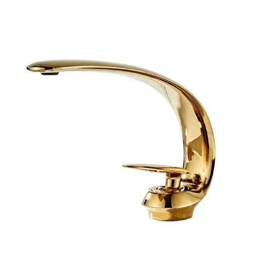 Single Hole Deck Mount Bathroom Crane Basin Tap -Bathlova