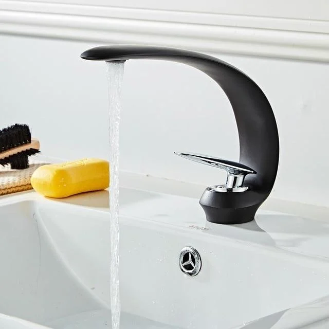 Single Hole Deck Mount Bathroom Crane Basin Tap -Bathlova