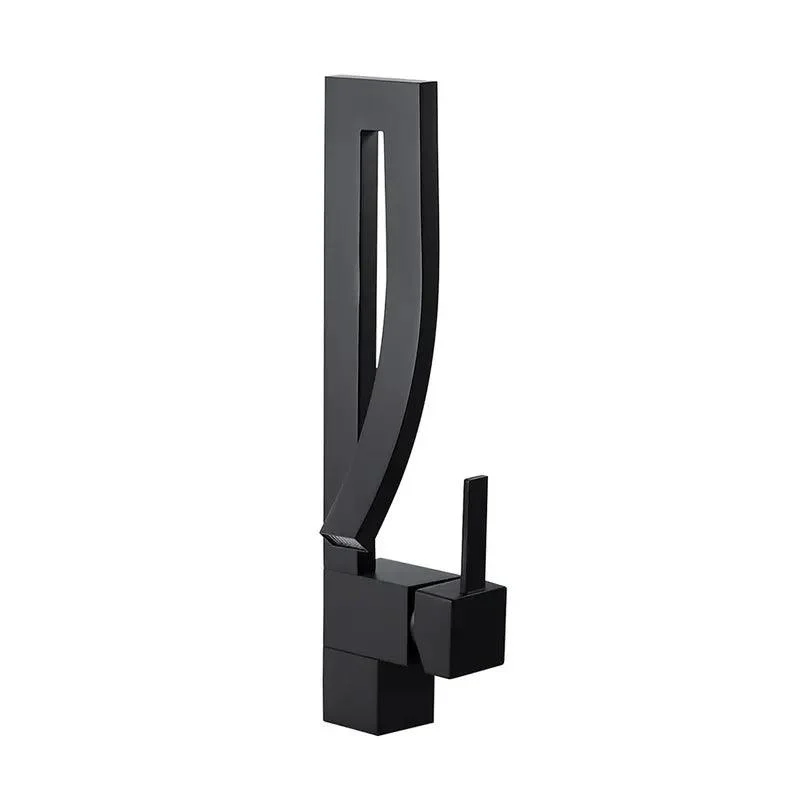 Single-Hole Deck Mounted Waterfall Bathroom Tap -Bathlova