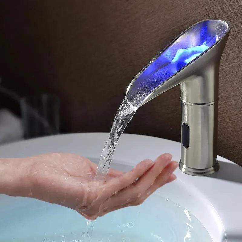 Single Hole Electronic Touchless LED Bathroom Tap -Bathlova