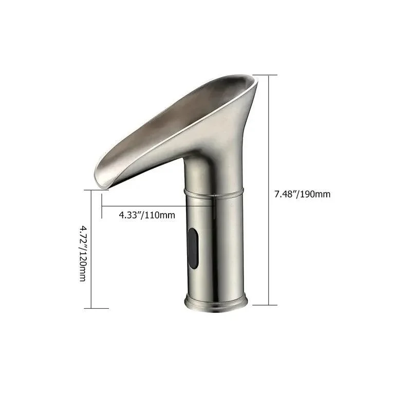 Single Hole Electronic Touchless LED Bathroom Tap -Bathlova