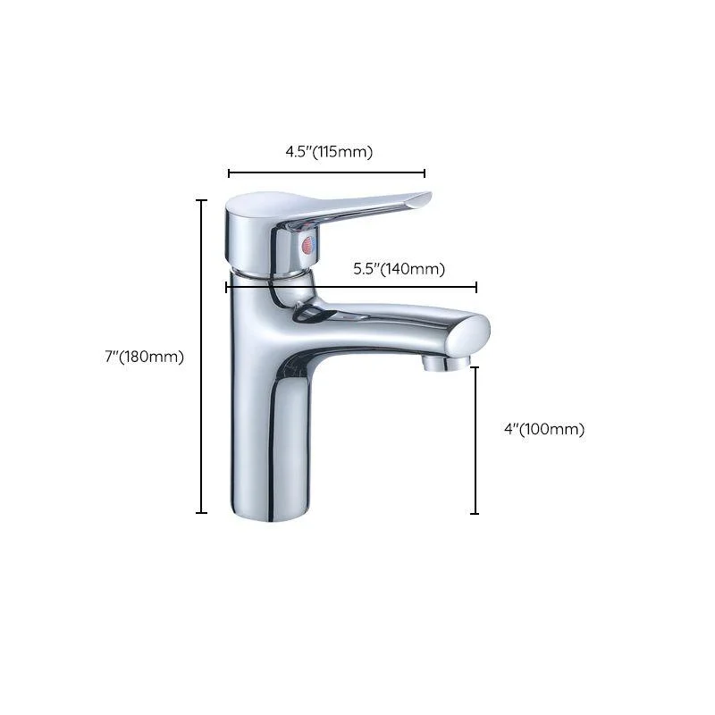 Single Hole Lavatory Tap Lever Handle 1 Hole Tap for Bathroom -Bathlova