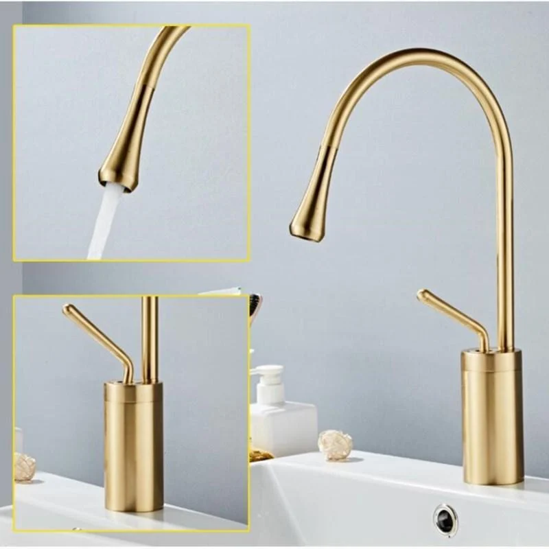 Single Lever 360 Rotation Spout Modern Tap Mixer Tap -Bathlova