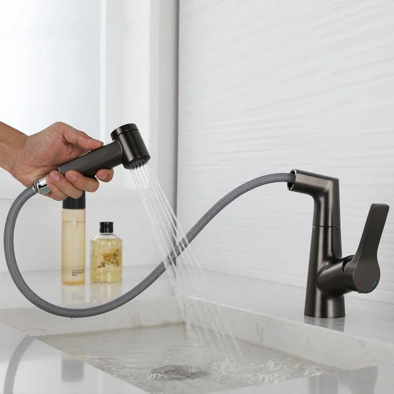 Single Lever Handle Taps Contemporary Centerset Taps for Bathroom -Bathlova