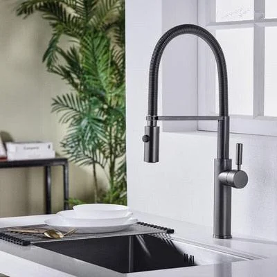 Single Lever Pull-out Kitchen Sink Tap -Bathlova