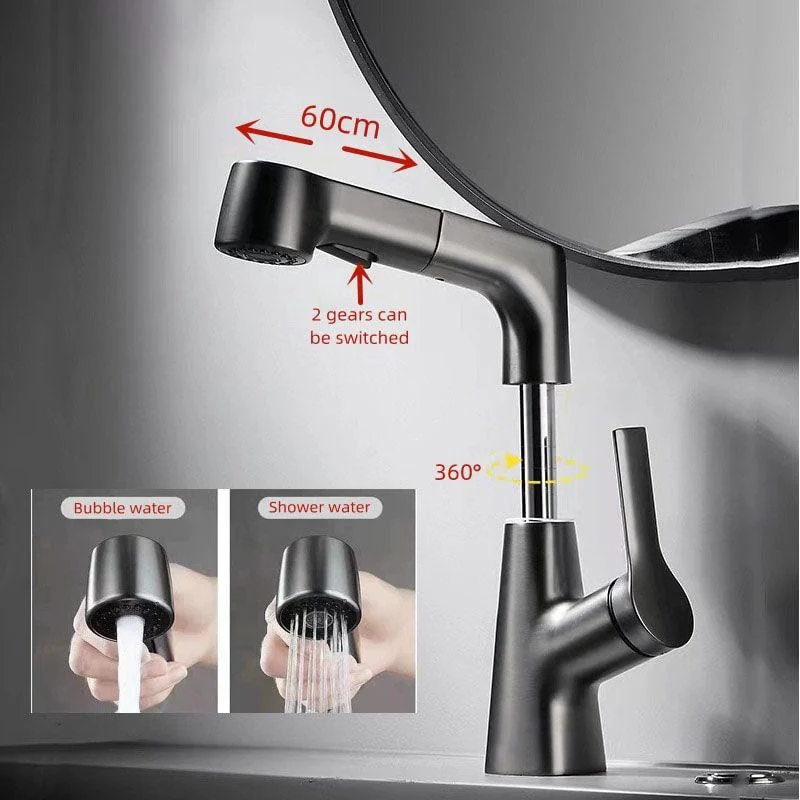 Sink Basin Grey Stainless Steel Water Washing Deck Mounted Mixer Tap -Bathlova