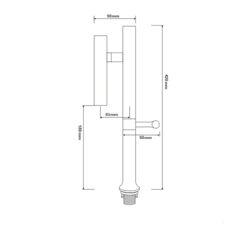 Sink Kitchen Tap Stainless Steel Single Handle 360 Rotation Tap -Bathlova