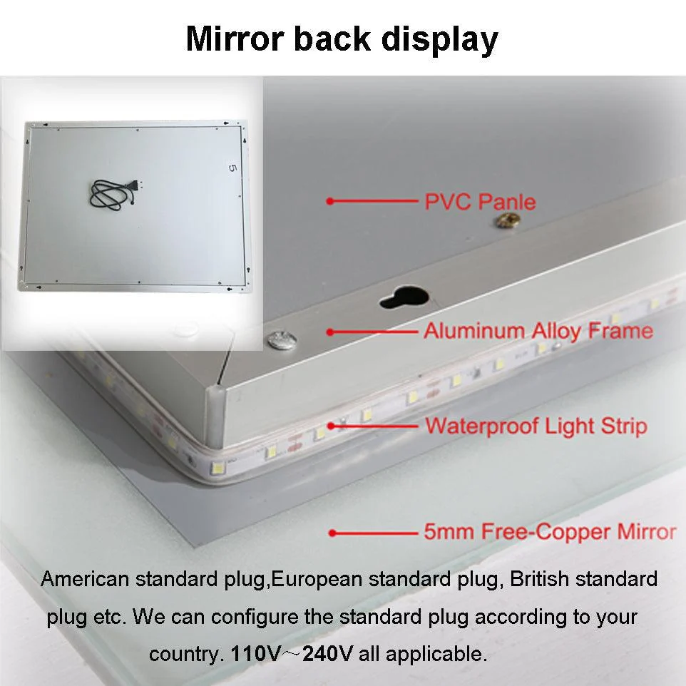 Smart Bath Mirror LED Bathroom Mirror Anti-fog bathroom Mirror -Bathlova