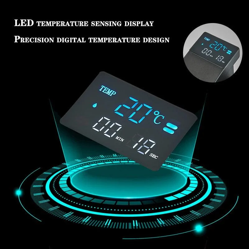 Smart Digital Display Basin Sink Tap Temperature LED Washbasin Tap -Bathlova