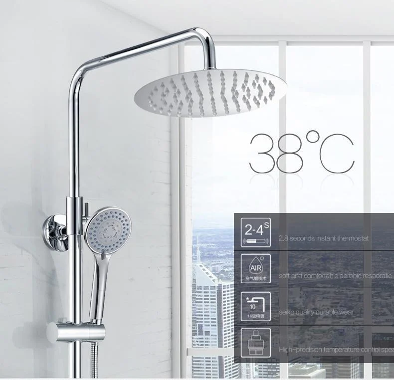 Smart Thermostatic Constant Rain Shower Tap Head -Bathlova