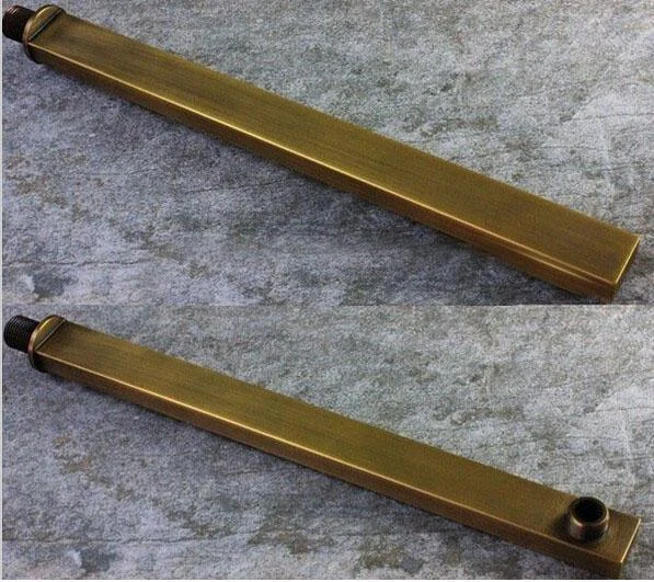 Solid Antique Brass Shower Arm -Bathlova