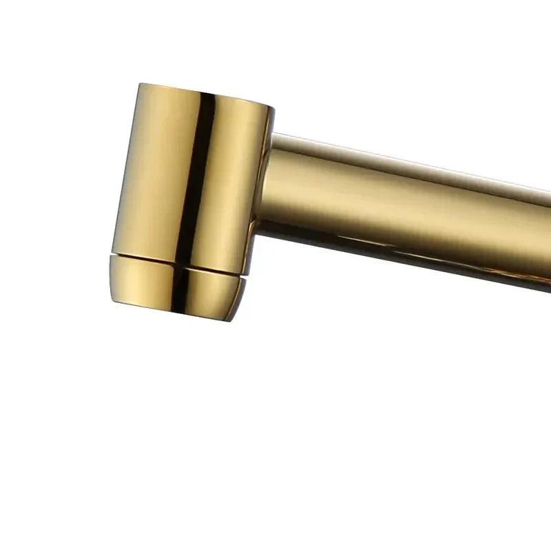 Solid Brass Double Crystal Handle Kitchen Tap Brushed in Gold -Bathlova