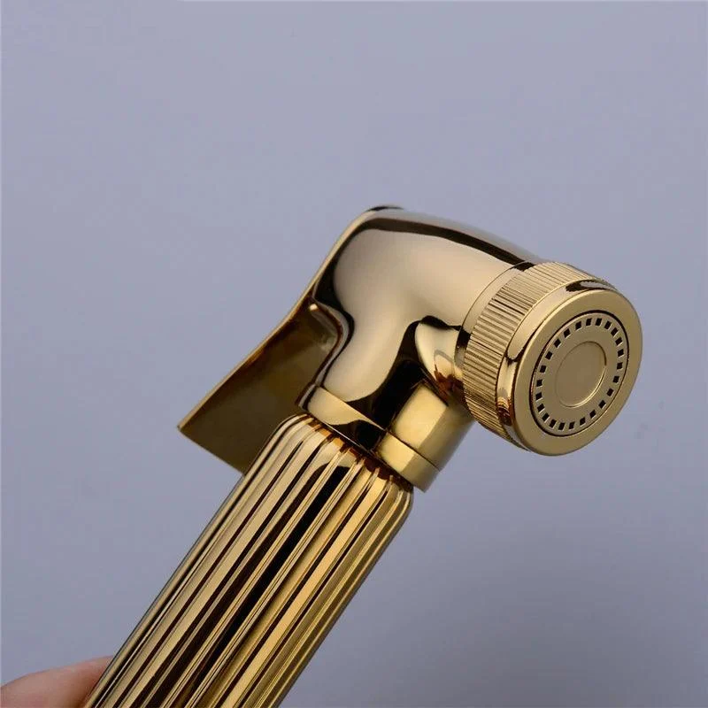 Solid Brass Mixer Valve Toilet Handheld Bidet Spray Shower Sprayer Set -Bathlova