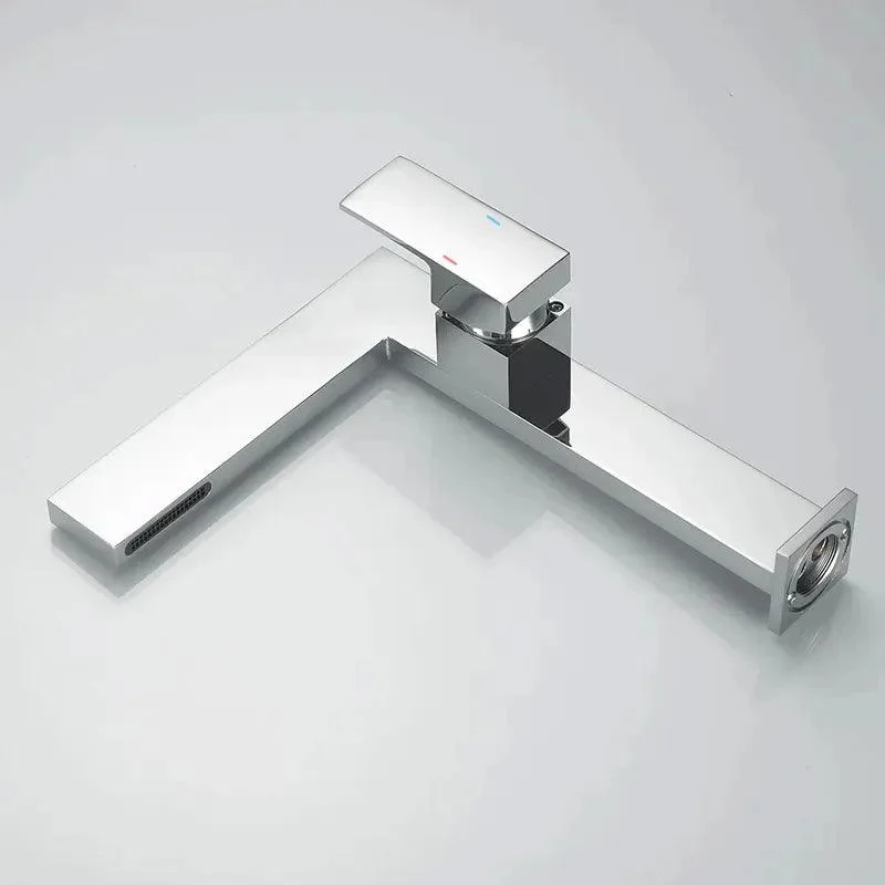 Solid Brass Ultra Thin Single Handle Bathroom Tap -Bathlova