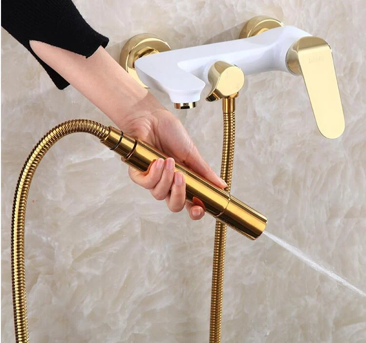 Solid Brass Wall Mounted Bathtub Shower Tap -Bathlova