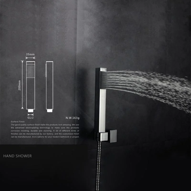 Solid Manual Bathroom Hand Shower Head -Bathlova