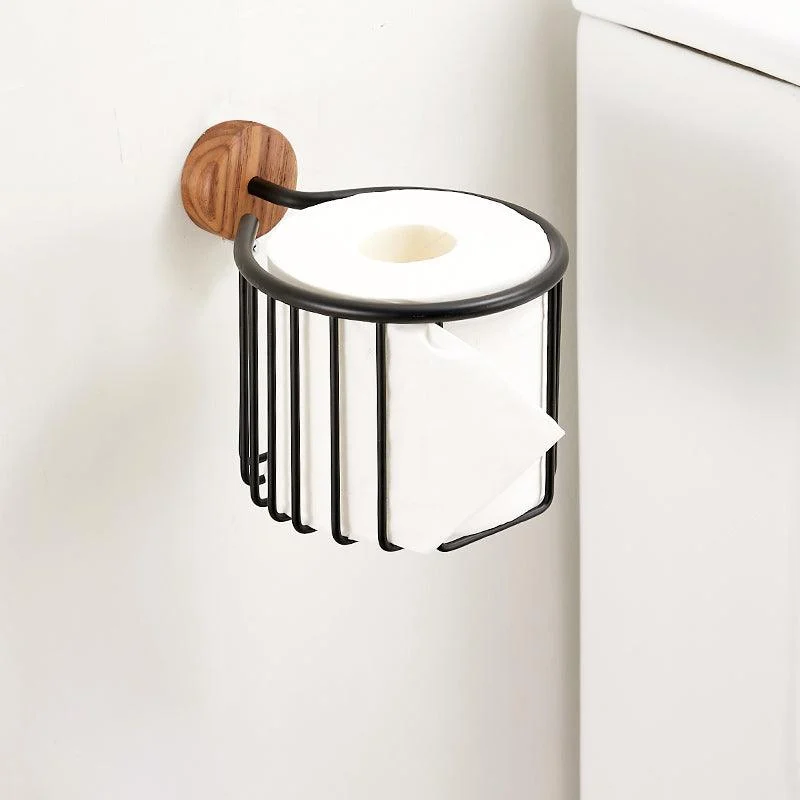 Solid Wood Bathroom Accessory Set Foldable Metal Bathroom Hardware -Bathlova