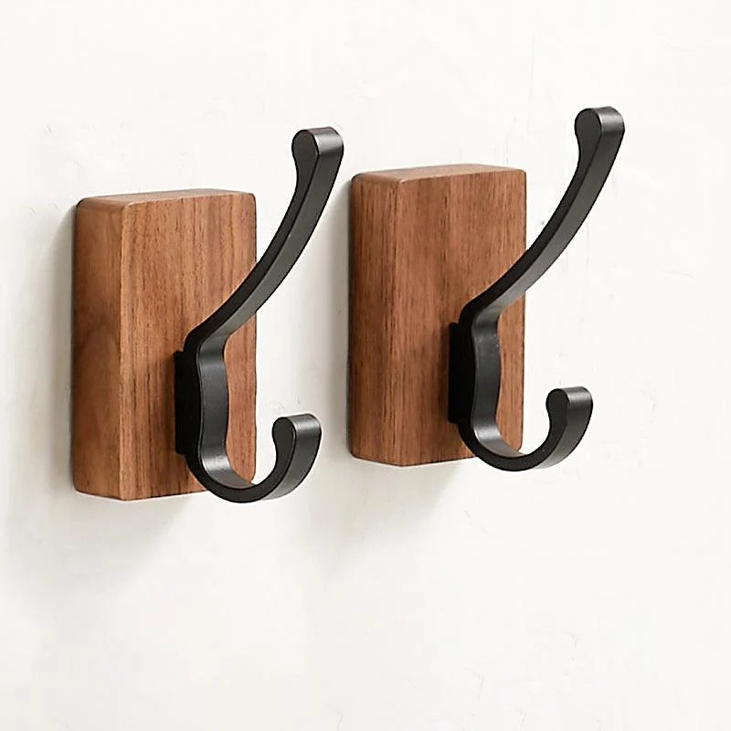 Solid Wood Bathroom Accessory Set Foldable Metal Bathroom Hardware -Bathlova