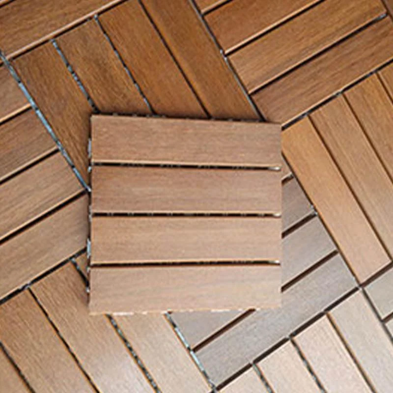 Solid Wood Patio Flooring Tiles Interlocking Deck Plank for Indoor and Outdoor -Bathlova