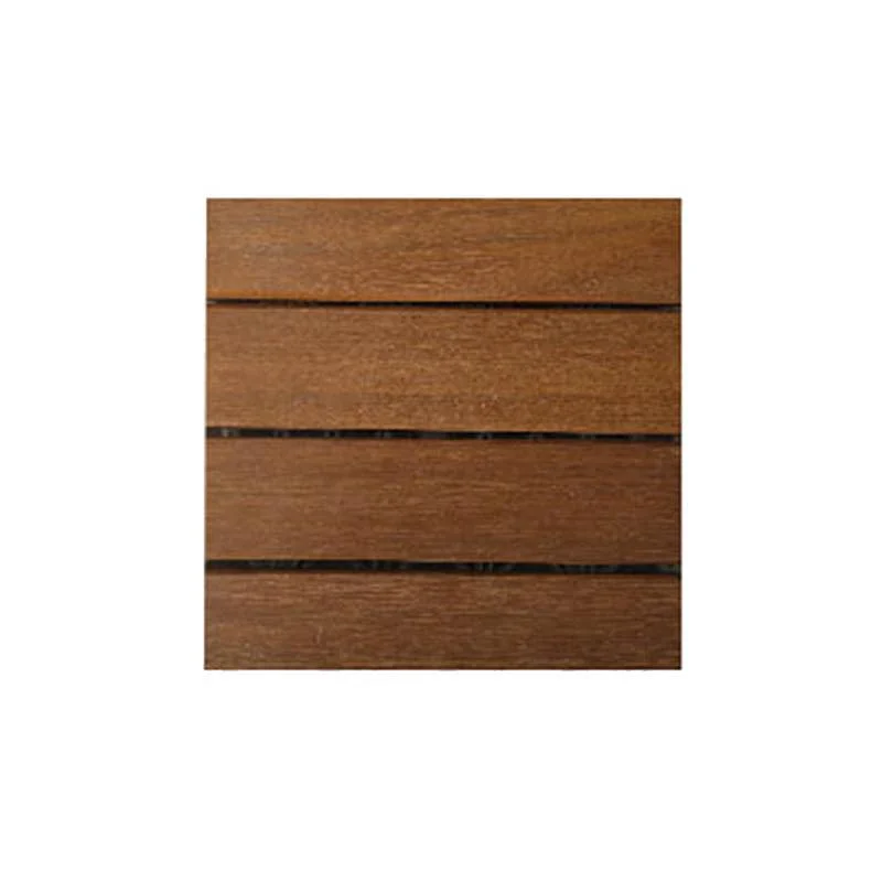 Solid Wood Patio Flooring Tiles Interlocking Deck Plank for Indoor and Outdoor -Bathlova