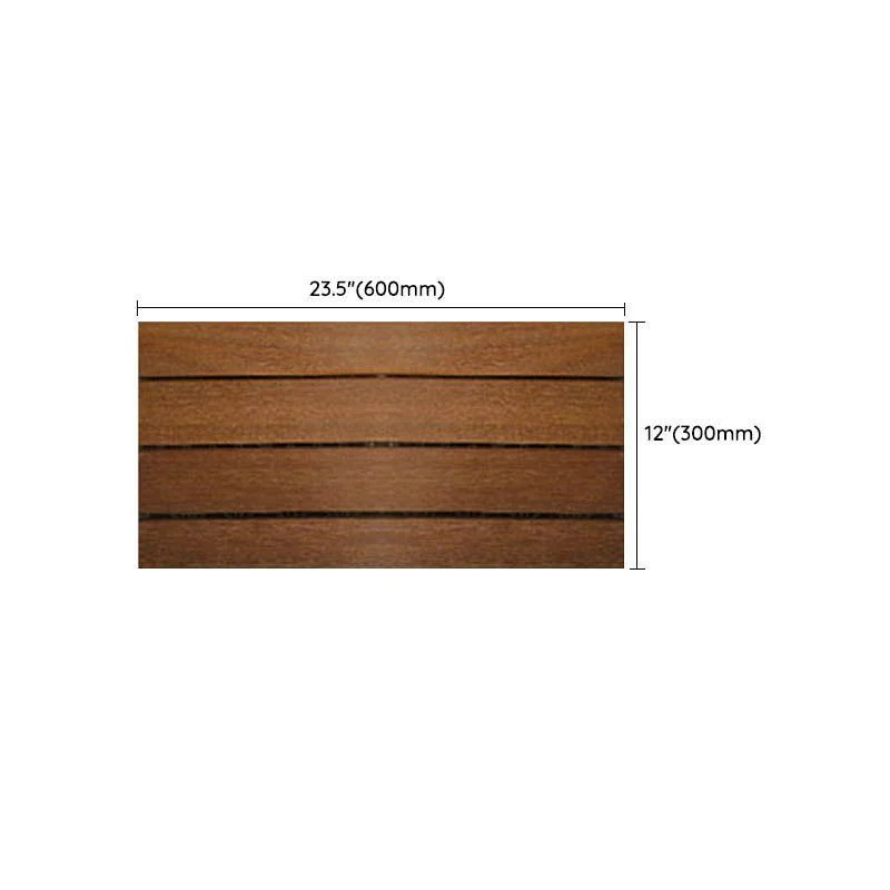 Solid Wood Patio Flooring Tiles Interlocking Deck Plank for Indoor and Outdoor -Bathlova